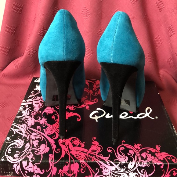 🛍️5/$20🛍️BNIB⭐️QUPID SHOES, BLUE AND BLACK, SIZE 7 1/2. - Picture 3 of 4